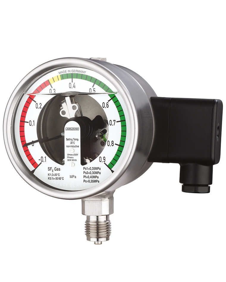 Spezial-Manometer RChgOe100-3 SF6 Gas 