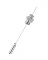 8299.2 Special stems for gas-actuated thermometers A7.1 stem without bent tube, capillary line between thermometer and vessel process connection male thread, clamp connection at capillary line ARMANO